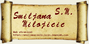 Smiljana Milojičić vizit kartica